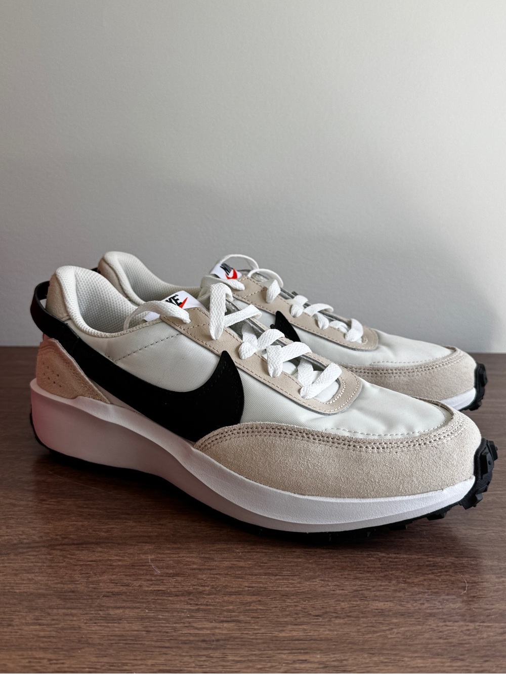 Nike Waffle Debut Sneakers Sanddrift Black Phantom Cream women’s  9